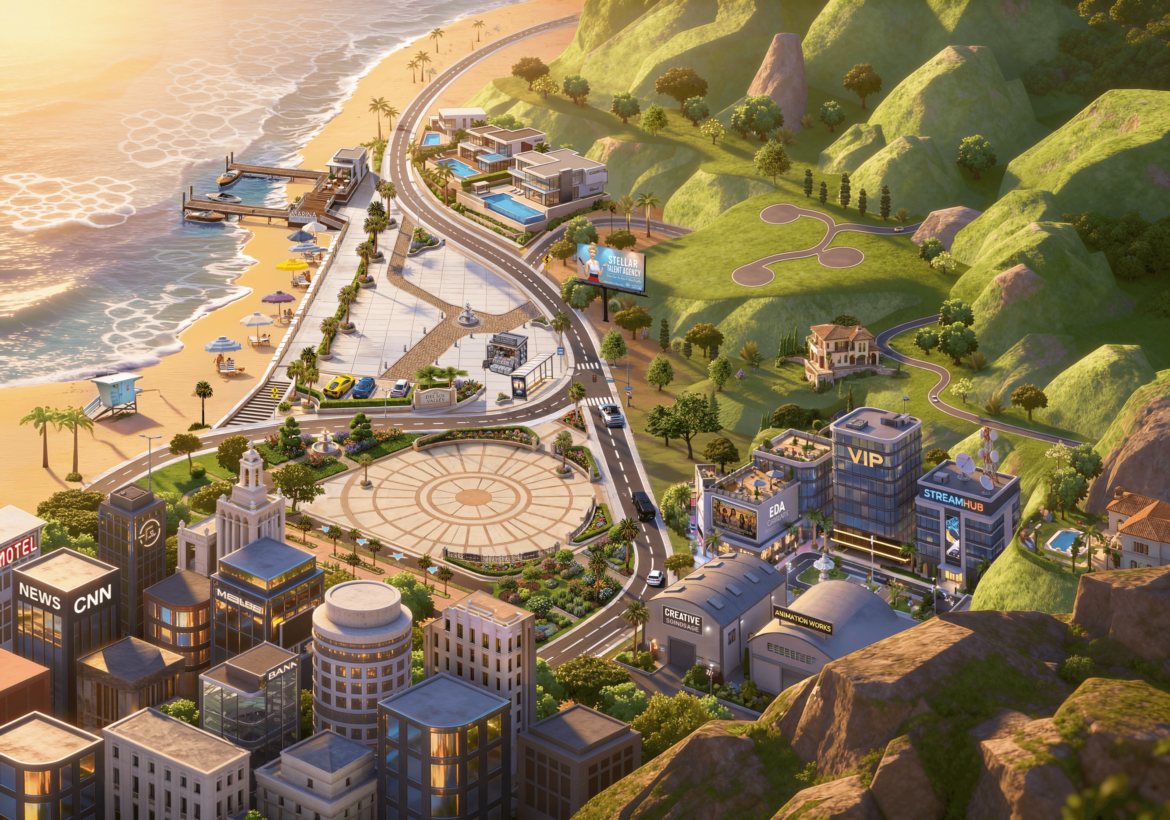 Del Sol Valley — map view