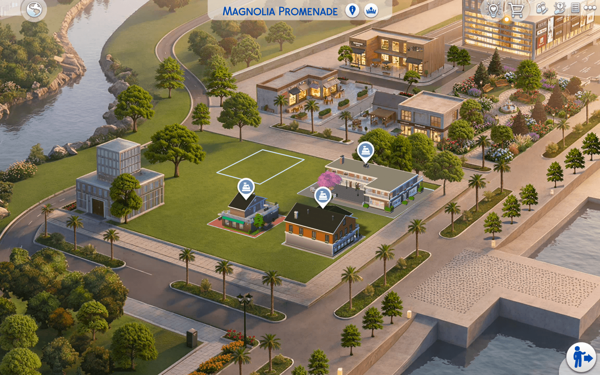 Magnolia Promenade in-game