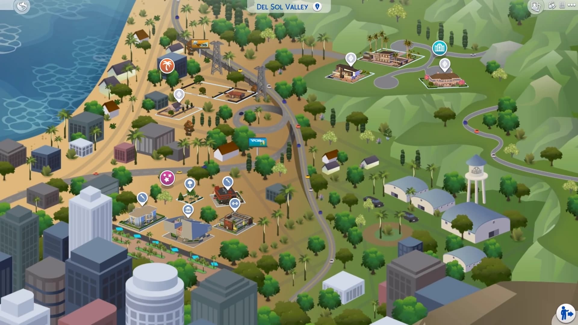 Original Del Sol Valley map